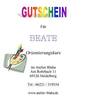 Geschenkgutschein